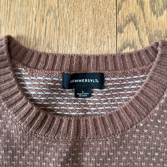 The Luxe Cashmere Blend Mix Stitch Sweater - Picture 4 of 5